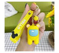 Ciondolo per cellulare stereo carino dinosauro portachiavi portachiavi panda koala volpe multiplo portachiavi portachiavi cartoon mobile sacchetto del telefono mobile ciondolo divertente Kit ciondolo