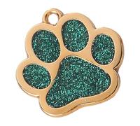 Ciondolo per collare per cani e gatti, ciondolo in lega con scintillanti accessori per la creazione di gioielli a forma di zampe, collare per gatti