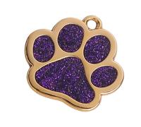 Ciondolo per collare per cani e gatti, ciondolo in lega con scintillanti accessori per la creazione di gioielli a forma di zampe, collare per gatti