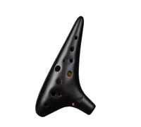 Ciondolo Per Flauti Ocarina Tripla Decorazione Per Flauto Traverso In Ceramica Ocarina Strumento Musicale Professionale (Color : Bk)