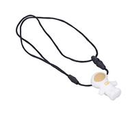 Ciondolo per la Dentizione del Bambino, Collana da Masticare a Forma di Astronauta, per Autismo, ADHD, Massaggiagengive Sicuro per Neonati e Bambini Piccoli a Forma di Cartone
