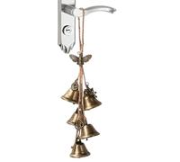 Ciondolo per porta con campane da strega, ciondolo protettivo rustico a campanello trasparente, con energia negativa, elegante decorazione per la casa per ristorante, hotel, giardino, tempio