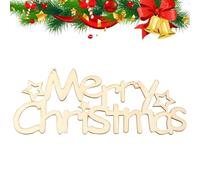 Ciondolo per porta con lettere natalizie, cartello di benvenuto "Frohe Weihnachten" in legno - Buon Natale - Ciondolo porta in legno per fai da te - parole a fai da te - Targhe decorative in