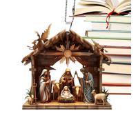 Ciondolo per presepe, ornamenti per presepe per albero di Natale,del 'albero di Natale - Decorazione per di con, ciondolo in acrilico 3D con, robusto ornamento co