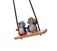 Ciondolo per Specchietto Retrovisore per Auto, Simpatico Ciondolo Oscillante Pinguino Decorazione Pendente, Ciondolo per Auto Ornamenti Appendere per Specchietti Interni Auto