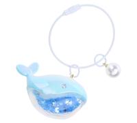 Ciondolo portachiavi a forma di balena elegante pendente appeso struttura acrilica adatto per zaino e borsa decorazione portachiavi balena blu, Blu, Taglia unica