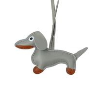 Ciondolo portachiavi cane - Ciondolo in pelle PU portachiavi animale da 8 cm | Simpatico organizer per chiavi, ornamento leggero con bassotto, portachiavi fatto a mano per ragazze, ragazzi e bambini a