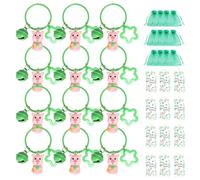 Ciondolo portachiavi di San Patrizio, decorazione stagionale, ciondolo rustico, 12 pezzi, ornamento festivo con campanello, Para Viajes in generale, Desplazamientos Diarios Y Actividades De Senderi