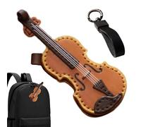 Ciondolo portachiavi musicale: violino brillante, anello anello resistente | Gioielli per amante dello strumento di talento artistico per regali e organizzazione chiave nella vita quotidiana o