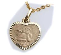 Ciondolo Protettore Angelo Preghiera 585 Oro Giallo Unisex