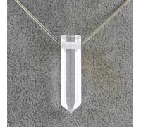 Ciondolo PUNTA di Quarzo IALINO Cristallo di Rocca COLLANA Cristalloterapia