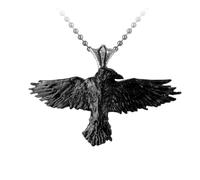 Ciondolo Raven Nero Alchemy Gothic - Nuovo Di Zecca