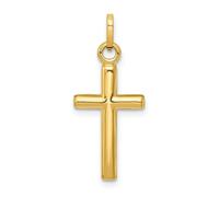 Ciondolo Religioso Latino In Oro Giallo 14K Lucido