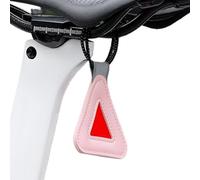 Ciondolo riflettente triangolare, regolabile e confortevole, 7,4 cm, triangolo riflessivo, attrezzatura per la sicurezza ciclistica regolabile, cintura ad alta visibilità per bambini, donne e uomini