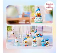 Ciondolo serie misteriosa "Donald Duck Ice Flash" di Disney, a forma di cartone animato carino, consegna casuale, adatto come portachiavi o decorazione per borse, aggiunge divertimento quotidiano, un 