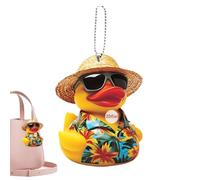 Ciondolo Specchietto Retrovisore | Ornamento Specchietto Retrovisore Auto 2D Acrilico Gialla,Adesivo a Forma di Animale per Donne Uomini Bambini Borsa Zaino Ciondolo