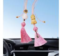 Ciondolo Specchietto Retrovisore per Auto Statua di Buddha Ornamento Appeso