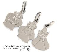 ciondolo spezzato triplo argento 925 scimmie non vedo sento parlo da spezzare