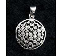 Ciondolo Sri Yantra-Geometria Sacro-Argento 925-3.4g-mandala Mistico W18 10022
