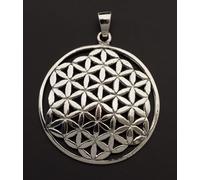 Ciondolo Sri Yantra-Geometria Sacro-Argento 925-7.4g-mandala Yoga #25881 K27