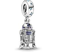 Ciondolo Star Wars R2-D2 in argento Sterling 925 compatibile con ciondoli Pandora, Trollbeads, Chamilia, Biagi e molti altri braccialetti con ciondoli del Regno Unito., Metallo