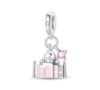 Ciondolo Taj Mahal India in argento 925 compatibile con ciondoli Pandora, Trollbeads, Chamilia, Biagi e molti altri braccialetti con ciondoli del Regno Unito.
