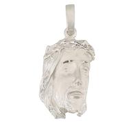 Ciondolo Testa Di Gesù Gesù Dio Figlio Di Dio Cristo 46 X 22 Mm Argento 925