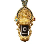 Ciondolo totem buddista, collana di meditazione del buddismo, Gioielli per perle di , Transfer perle Manjusri Collana, Buona Ciondolo cinese femminile con il mantra Amulet a sei caratteri per l'uso qu