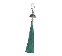 Ciondolo tradizionale con nappe di Han Fu con design a ventaglio di buon auspicio per gli appassionati di cultura e amanti della moda utilizzano un accessorio tradizionale cinese