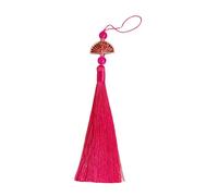 Ciondolo tradizionale con nappe di Han Fu con design a ventaglio di buon auspicio per gli appassionati di cultura e amanti della moda utilizzano un accessorio tradizionale cinese