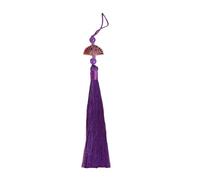 Ciondolo tradizionale con nappe di Han Fu con design a ventaglio di buon auspicio per gli appassionati di cultura e amanti della moda utilizzano un accessorio tradizionale cinese