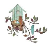 Ciondolo uccellino decorativo in ferro per espositori artistici per interni ed e