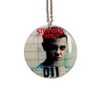 Ciondolo Undici compatibile con Stranger Things Gadget Collana Acciaio Inox Uomo Donna Bambino Accessori Auto Idea Regalo Sottosopra Hawkins Fantasy Cosplay