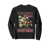 Ciondolo vintage a forma di fragola, con scritta "Pick Your Own Sweetness Felpa