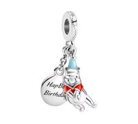 Ciondolo Winnie in argento Sterling 925, compatibile con ciondoli Pandora e molti altri bracciali con ciondoli.