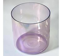 Ciotola Alchimia In Cristallo Di Quarzo Viola Trasparente, Ciotola Sonora Con O-ring For Martello E Custodia For Il Trasporto, For Guarigione Del Suono E Meditazione, Riduzione Dello Stress (Color :