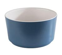 Ciotola APS"Happy Buffet", ciotola, ciotola rotonda da buffet, ciotola in melamina, bianco/blu, Ø 13,0 cm, altezza 7 cm, per 0,6 litri di capacità