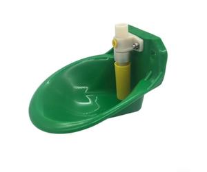 Ciotola automatica per acqua per bovini, capre, cavalli, pecore, maiali, mangiatoia e abbeveratoio in plastica con valvola in rame, dispenser verde per animali da fattoria (plastica)