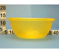 Ciotola Bacinella per acqua in plastica diam 26cm colore Giallo
