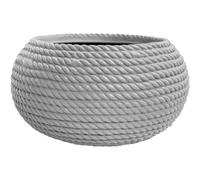 Ciotola Bali Ciocord Vaso Portavaso effetto corda 40x21 in resina vari colori (cool grey)