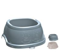 Ciotola Cane Gatto Break 5 Con Piatto New Colors Blu Stefanplast