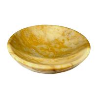 Ciotola Centrotavola in Marmo Giallo Home Decor Interior Design 20x6cm