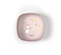 Chicco Piatto Pappa per Bebè e Bambini, Ciotola per svezzamento, con pratico coperchio in silicone per la conservazione del cibo, impilabile salvaspazio, 6+ mesi, 0% BPA, Rosa