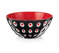 Ciotola contenitore BOWL 3 COLOR TECH Dimensioni 25xh 11 cm -2700 cc Le Murrine , Multicolor effetto tricolore Le MURRINE, nero/bianco/rosso multicolor