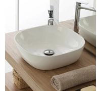 Ciotola da appoggio quadrata 42,5x42,5 cm in ceramica lucida