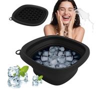 Ciotola Da Bagno Di Ghiaccio Facciale - Ciotola Di Ghiaccio Facciale Silicone Pieghevole | Strumento Spa Del Lavabo Del Lavabo Della Bocca Riutilizzabile | Basato Di Lavaggio Pieghevole Ideale Per
