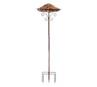 Ciotola Da Bagno Di Uccelli In Metallo - Mangiatore Di Uccelli Appeso Per Esterni | Patio Birdfeeder, Deckin Bowl Decorations In Piedi In Piedi Di Ghiaccio Regolabile Per Il Cortile Posteriore-
