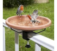 Ciotola Da Bagno Per Bagni Per Uccelli Montati, Vagabondo Balcone Bagno Vasca Da Bagno Morsetto Staccabile, Mangiatoia Per Uccelli Con Morsetto Di Ferro Ciotola Da Bagno Regolabile Staccabile