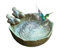 Ciotola da bagno per uccelli in ceramica, stile retrò Ciotola decorativa per uccelli, ciotola da giardino bagno per uccelli per uccelli scoiattoli insetti sul prato e sulla terrazza