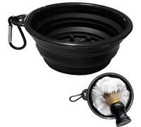 Ciotola da barba, ciotola da barba pieghevole da viaggio per crema da barba, tazza da barba in silicone per rasatura bagnata per uomini